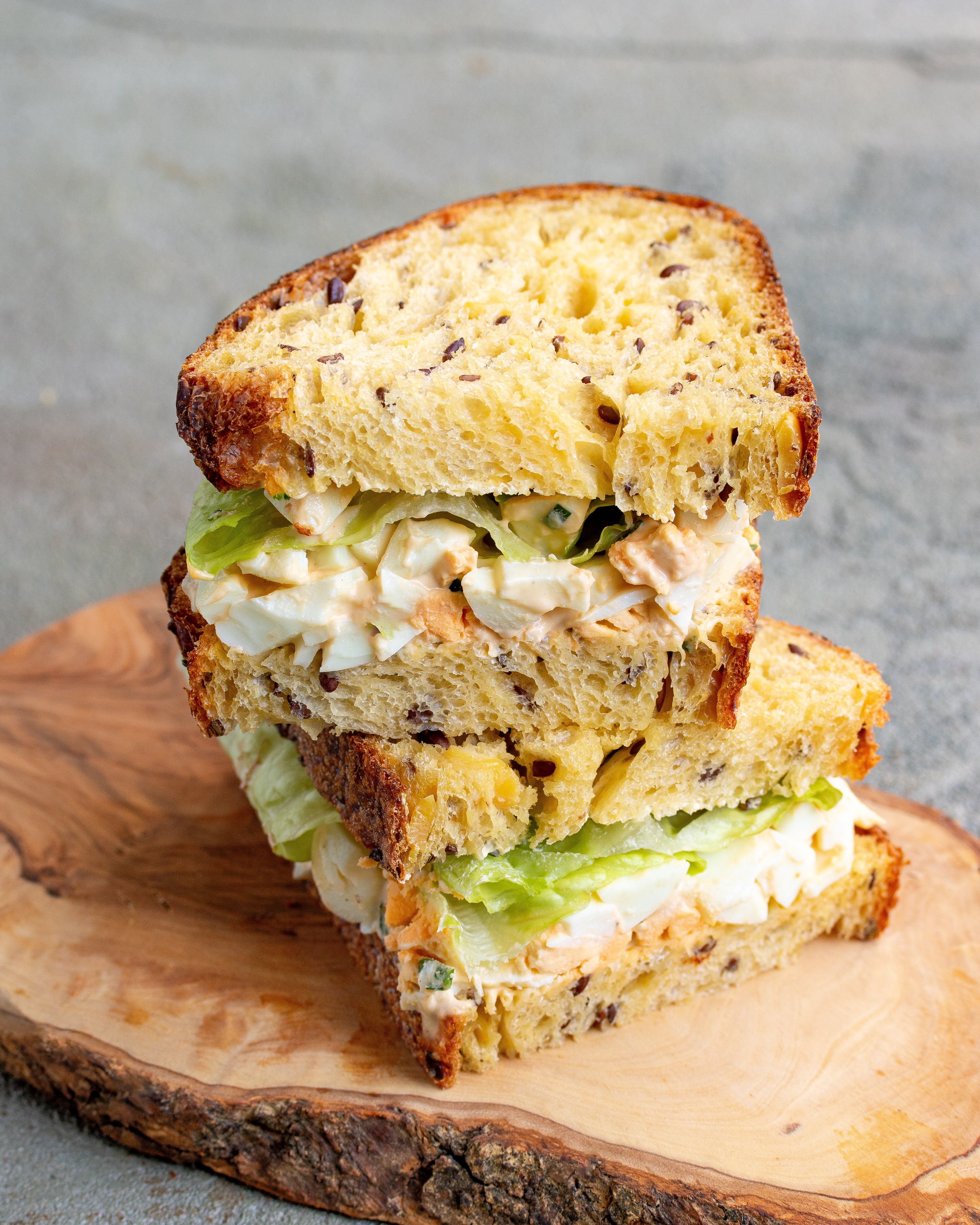 Free-range egg sandwich